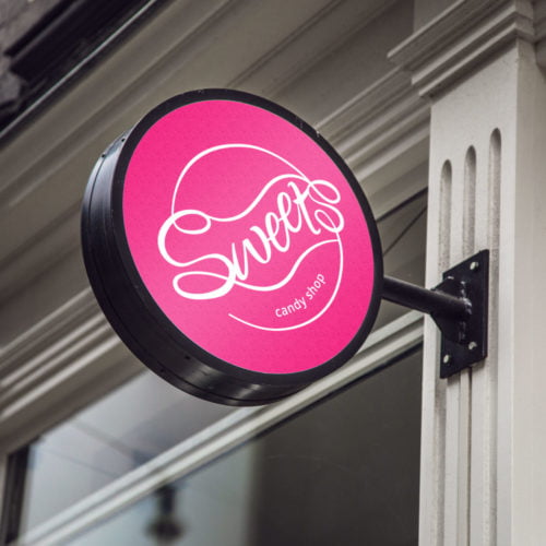 Sweets-Logo-Geschäftsschild